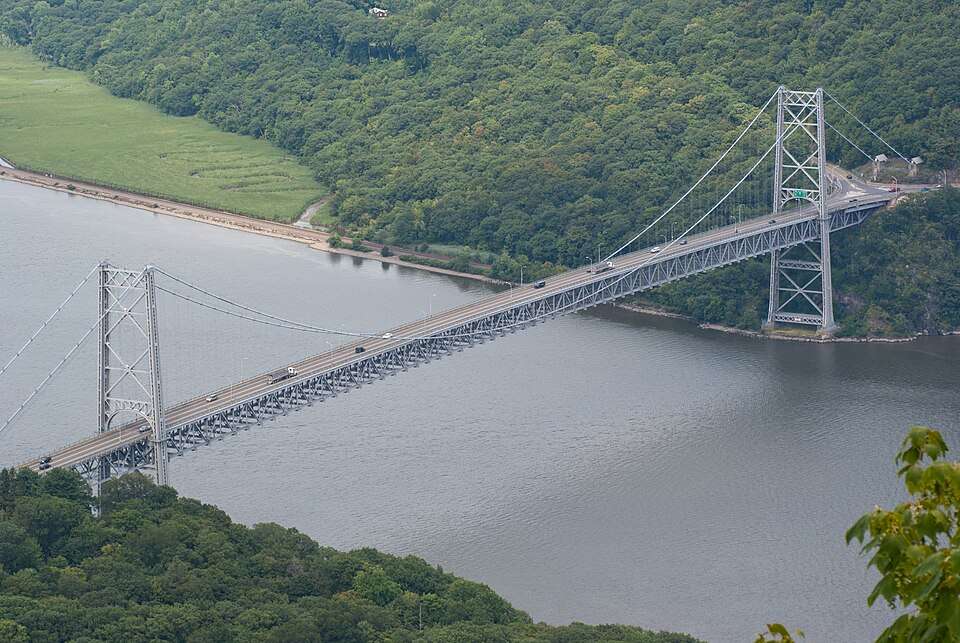 The Bear Mountain Bridge over the Hudson Highlands
